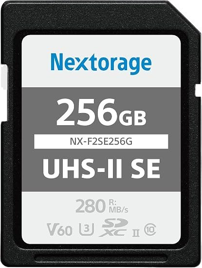 Nextorage Japan SD Card UHS-II 256GB Memory Card Canon Nikon Sony camera