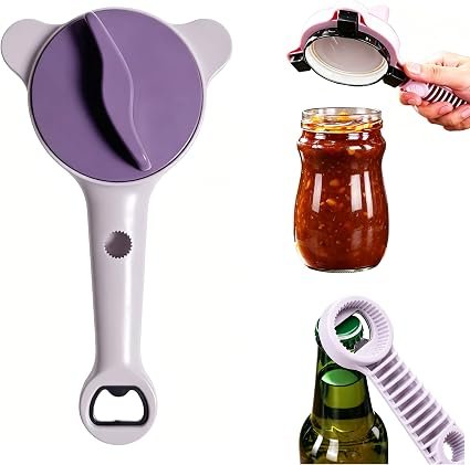4-in-1 Adjustable Jar Opener,Fits 1?3.5 Inch Diameter Jars
