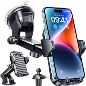 VANMASS Top Car Phone Holder 2026 [85+ lbs Strongest Suction & True Military-Grade] Rotatable Mobile Phone Mount Universal Dashboard Windscreen Vent Desk Automobile for iPhone 18-Pro Max 17 16 Samsung