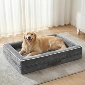 Renvix XL Orthopedic Dog Bed, Waterproof Dog Sofa Bed