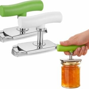 2Pcs jar openers for Arthritis Hands, Adjustable Stainless Steel Jar Opener for Weak Hands UK Easy Grip Kitchen Tool for Arthritic Hands Daily Kitchen Food Preparation Outdoor Activities