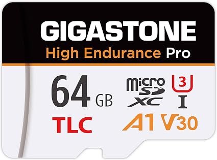?5 Yrs Free Data Recovery??Dash Cam? GIGASTONE 64GB Micro SD Card, TLC High Endurance Pro, Speed Up to 95MB/s, Compatible with REDTIGER Rove VIOFO VANTRUE PRUVEEO ARIFAYZ, MicroSDXC UHS-I A1 V30 U3