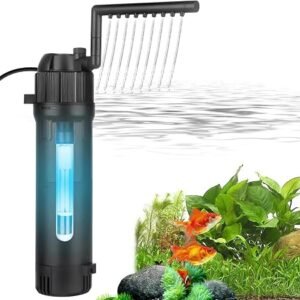 5in1 Fish Tank Filter Pump with UV Steriliser for 80-200L Aquariums