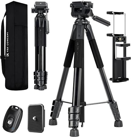 NEEWER LITETRIP LT32 62" Travel Tripod Carbon Fiber with +/-5? Leveling | 360? Panorama Head, Detachable Center Axis, Fast Flip Buckle, Arca QR Plate Compatible with PD, Former TP62