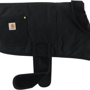Carhartt Firm Duck Insulated Dog Chore Coat, Durable Weather Resistant Jacket for Cold and Windy Conditions, PFAS Free (Black), X-Large