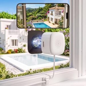 OIEXEN 3MP 2K Window Camera, Indoor Security Camera for Looking Outside | 2.4GHz & 5GHz WiFi 6, Anti-Glare for Home Security, No-Drill Magnetic Mount,...
