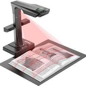 CZUR ET24 Pro Book Scanner 24 MP Professional OCR Document Scanner with Auto-Flatten, A3/A4 Scanner, Book Scanner for Personal Library, Czur Scanner Support HDMI, Windows/macOS/Linux Compatible