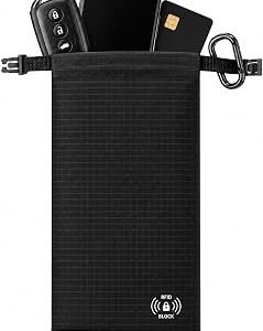 Extra Long 24x10cm Faraday Pouch for Car Keys and Phone Signal Blocker | Multi layer shielding car key signal blocker pouch and rfid signal blocking pouch...