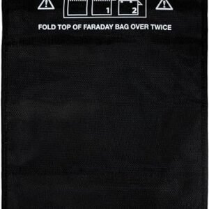 Faraday Bag for Tablets and Phones - Large iPad Faraday Bags - RFID Blocking Pouch - Signal Blocker for Cell Phone Anti-Tracking, Anti-Hacking, Anti-Spying