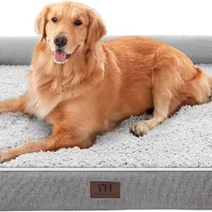 WESTERN HOME Dog Beds Large Washable, Orthopedic Extra Large Medium Dog Bed
