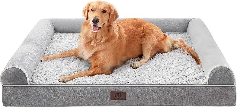 WESTERN HOME Dog Beds Large Washable, Orthopedic Extra Large Medium Dog Bed