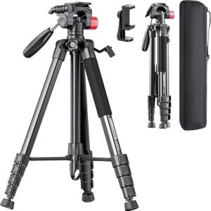 Lamicall Mobile Phone Tripod, Flexible Camera Tripod With Remote | 3-IN-1 Mini Smartphone Tripods Mount, 360? Rotating Phone Stand Filming, for Vlog, Cellphone, Camera, Pocket 3/4, Travel