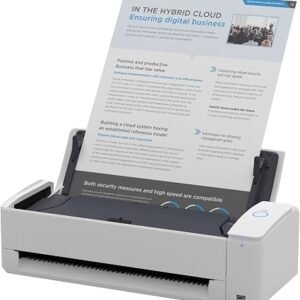 ScanSnap iX1300 Automatic Document Scanner - White - Business Card to A4, Duplex, USB 3.2 and WiFi