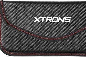 XTRONS Black Faraday FOB Protection Pouches w Sturdy Hook for Car Key/Phone | 6 Inch Anti-Theft RFID Signal Blocking Remote Keyless Entry Key Bag for Car...