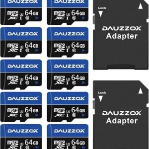 10 Pack 64GB Micro SD Card A1 U3 C10 UHS-I High Speed 85MB/s