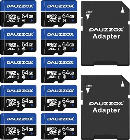 10 Pack 64GB Micro SD Card A1 U3 C10 UHS-I High Speed 85MB/s