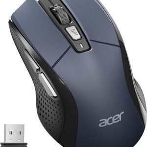 Acer Wireless Mouse, 4000 DPI Optical Computer Mouse 5-level Adjustable
