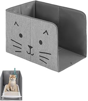 Waterproof Cat Litter Box Enclosure Splash Guard