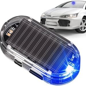 Solar-Powered Car Alarm Flashing Light, Solar Powered Anti Theft Car Light | Anti Theft Flashing Security Warning Lamp For Car Vehicle Trucks Outdoor Interior