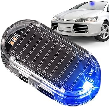 Solar-Powered Car Alarm Flashing Light, Solar Powered Anti Theft Car Light | Anti Theft Flashing Security Warning Lamp For Car Vehicle Trucks Outdoor Interior