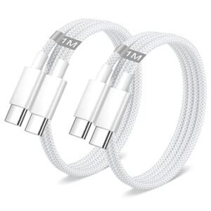iPhone 18 17 16 15 USB C Charger Cable, 2Pack 1M 60W USB C Fast Charger Cable Lead Wire Type C Charger Cable Fast Charging Apple USB C Cable for iPhone 15 16 17 18 Pro Max/Plus/16e, iPad Pro/Mini 7 6