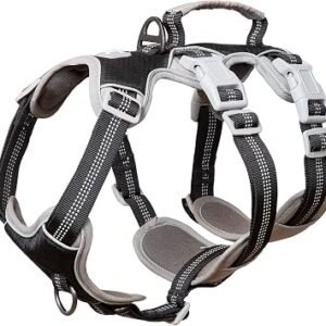 Huntboo Escape Proof Dog Harness Large, Anti-Pull Dog Harness with Handle