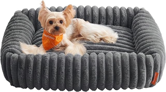 Feandrea Medium Dog Sofa Bed, Soft Padding, Washable, 71 x 55 x 18 cm