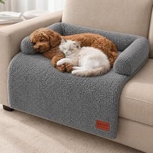 Large Dog/Cat Bed - 80x70cm Dog Beds Medium Washable Pet Bed with Pillow
