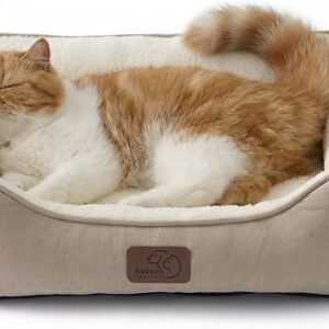 Bedsure Cat beds for Indoor Cats, Washable Small Cat Bed, 51x41cm