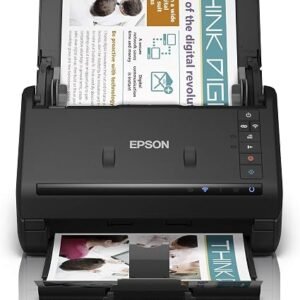 Epson WorkForce ES-500WII Wi-Fi and USB 3.0, High-speed (35ppm), Up to A4 (27-413 GSM), 50 Page Auto Feed Colour Scanner with OCR Software