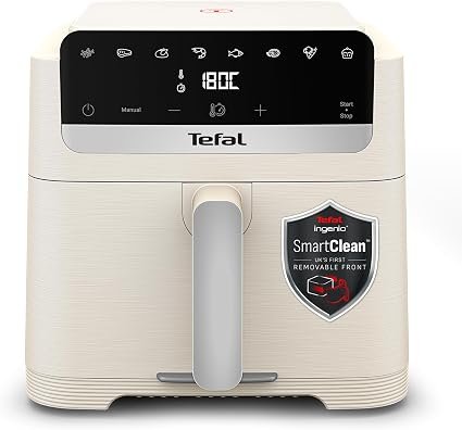 Tefal Ingenio Mega 7.5L Air Fryer, 9 Cooking Modes, Ivory