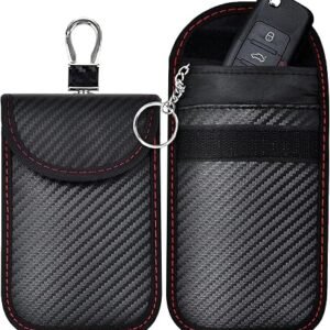Wicket Faraday Pouch for Car Keys 2 Pack | Premium Signal Blocking, RFID Keyless Entry Protection Bag, Anti-Theft Car Key Case for Remote Entry Security