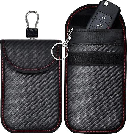 Wicket Faraday Pouch for Car Keys 2 Pack | Premium Signal Blocking, RFID Keyless Entry Protection Bag, Anti-Theft Car Key Case for Remote Entry Security