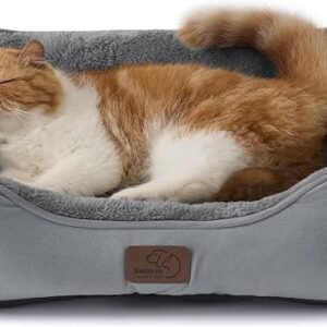 Bedsure Cat beds for Indoor Cats, Washable Small Cat Bed, 51x41cm