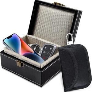 Faraday Box for Car Keys, Car Key Signal Blocker Box, Anti-Theft Signal Blocking Cages for Car Keys