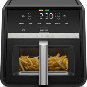 Chefman 8.5L Compact Air Fryer, 230?C, 6-in-1 Turbofry