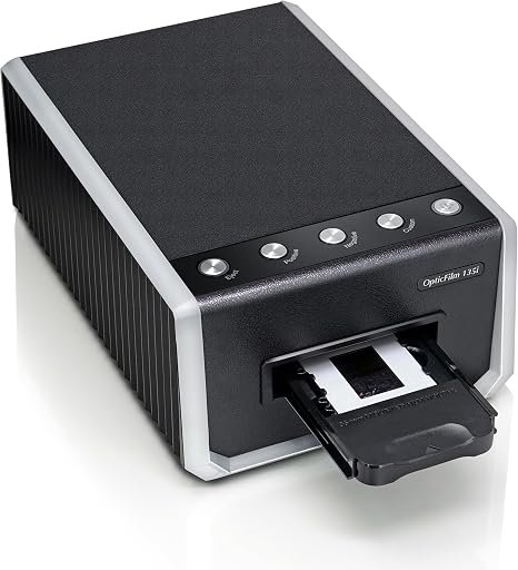 Plustek OpticFilm 135i - Automatic Film & Slide Scanner, Batch converts 35mm Slides & Film Negatives, Support 3rd Party Editing Software Export, Max. 7200 dpi