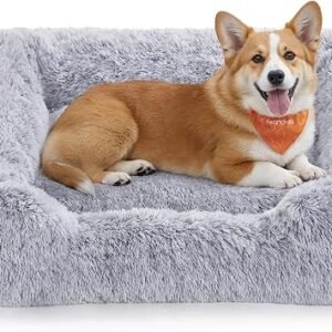 Feandrea Dog Bed, Extra Large, 91 x 68 x 18 cm, Non-Slip