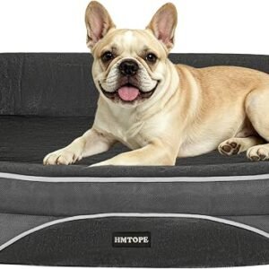 HMTOPE Small Dog Bed, Orthopedic Dog Sofa, Waterproof Dog Bed, 71x53cm, S