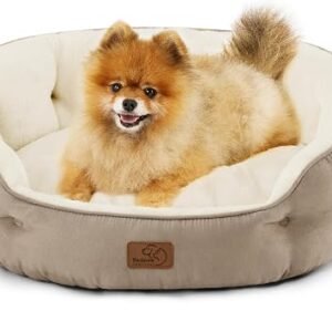 Bedsure Large Cat Beds for Indoor Cats Round Washable, 63x53cm