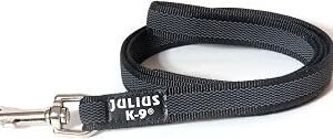 Color & Gray Super-Grip Leash with Handle, 20 mm x 1 m, Black-Gray