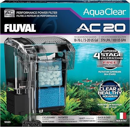 Fluval AquaClear AC20 High Performance Filter 18-76L
